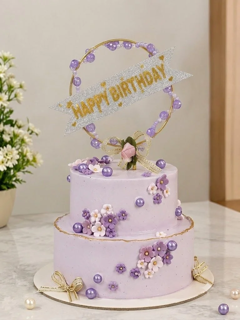 Fairy Butterfly Birthday Cake Topper Celebration Decor - Image 2
