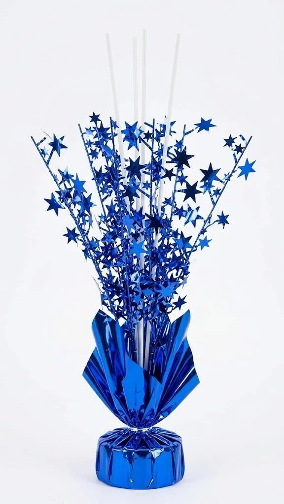 Blue Balloon Table Centerpiece Stand Set