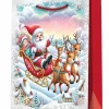 3 x L Christmas Bags with Handle for Gifting - QZGZD-6712A-4