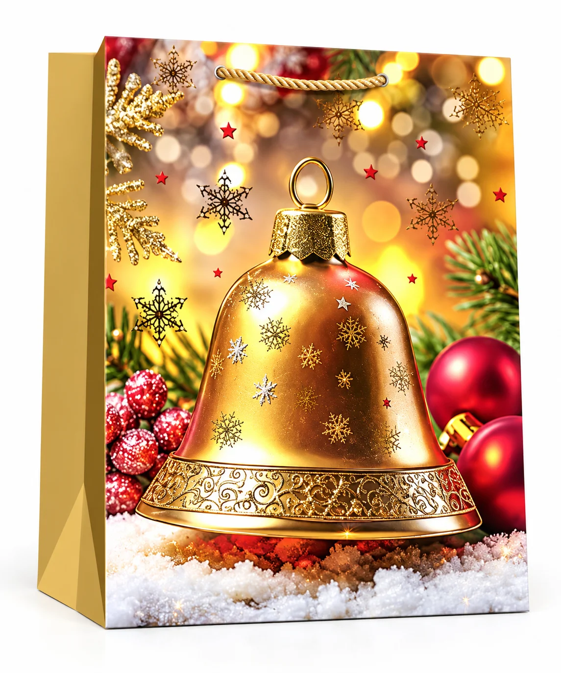 3 x L Christmas Bags with Handle for Gifting - SD-745L-1