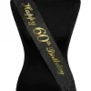 Happy 60th Birthday Black Glitter Sash