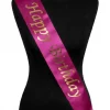 Pink "Happy Birthday" Sash