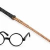Harry Potter Wand & Round Glasses Set