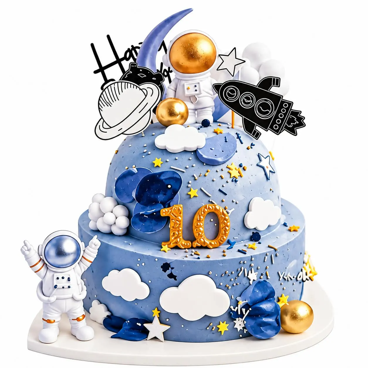 Space Astronaut Cake Toppers Set