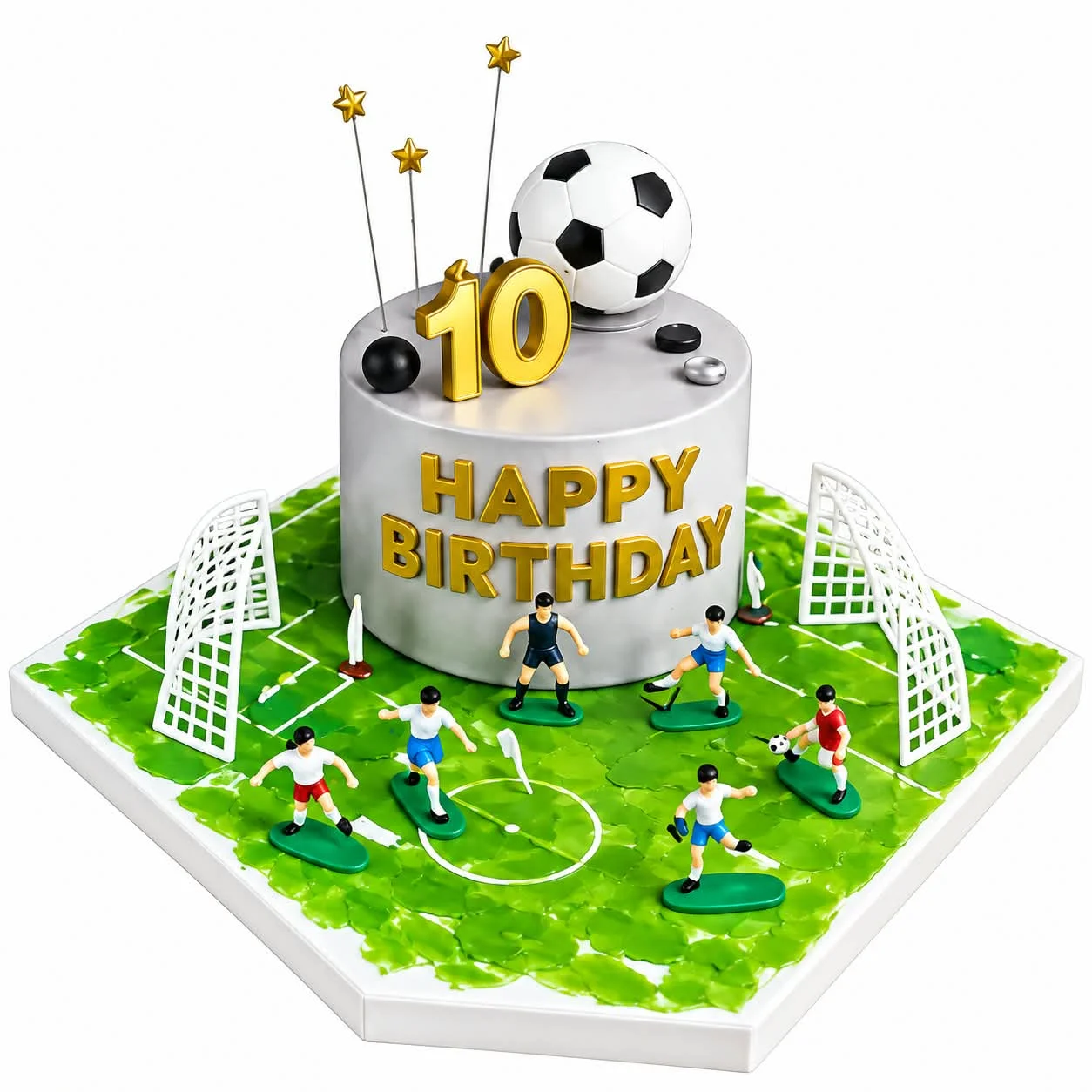 Football Soccer Cake Toppers Set