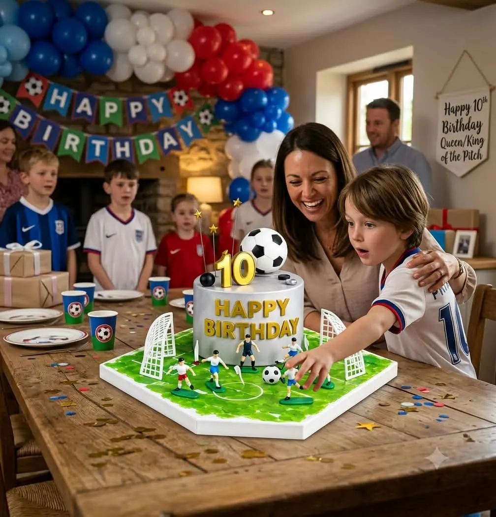Football Soccer Cake Toppers Set - Image 3